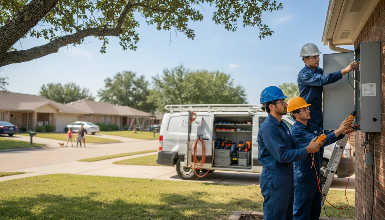 Certified electrician providing emergency electrical services in Big Sandy, TX